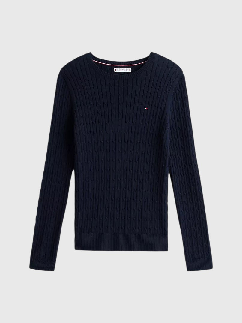 TOMMY HILFIGER Cable Knit Sweater,XW07179-DW5