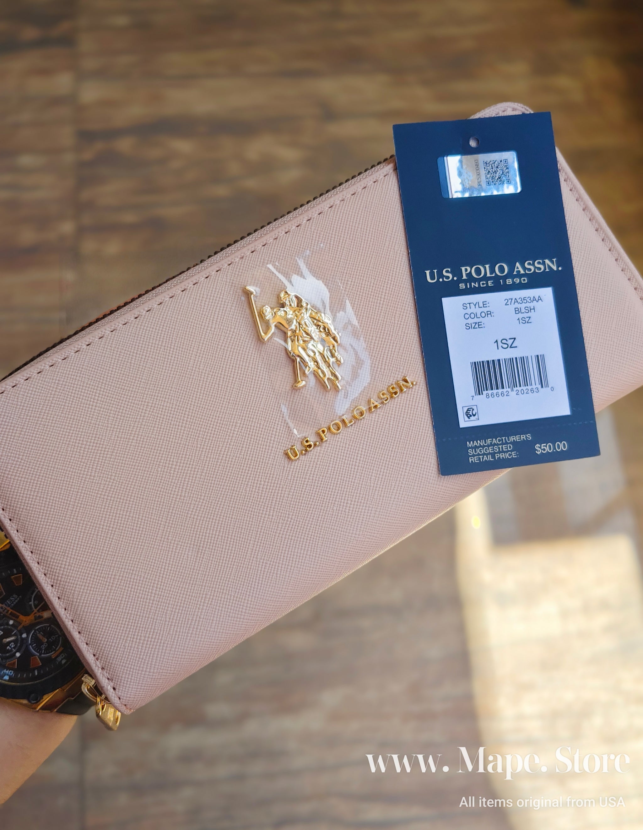 Immediate U.S polo LARGE ZIP AROUND WALLET 27A353