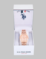 LADIES GOLD ANALOG BRACELET WATCH،USC40605UO-0000A