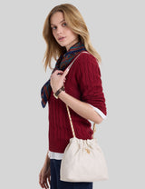 US.POLO.ASSN GOLDIE QUILTED LOCK CHAIN CROSSBODY,27V0143-AA00A