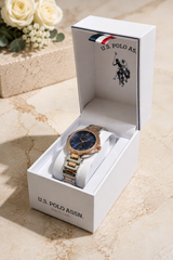 Immediate LADIES TWO TONE SILVER AND GOLD LINK WATCH,USC40723UO-0000A