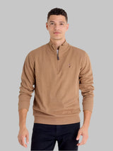 U.S. Polo Assn. Men's Quarter Zip Flatback