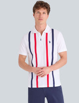 VERTICAL STRIPE JERSEY POLO SHIRT WITH ZIPPER
SKU: 11P0195-2W00A