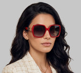 Guess  Gradient Square Ladies Sunglasses
Item No. GO00031 66F 62
