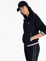 WHITE LABEL COLLAR SNAP BOMBER JACKET 2114MAN-0000A