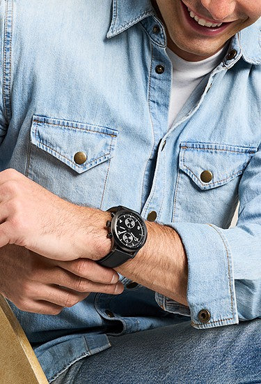 Bennett Multifunction  Leather Watch