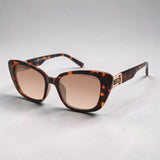 Immediate MEDALLION CAT-EYE TORTOISE SUNGLASSES,PA5138