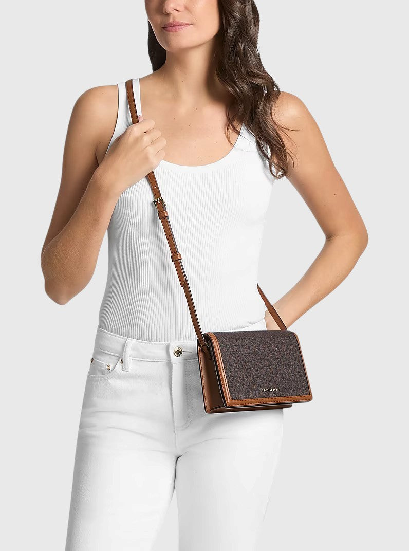Michael Kors Marlowe Medium Signature Logo Crossbody Bag,32S6G0ZC6B