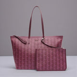 Large Zely Grained Tote & Pouch