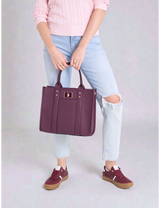 USPA BOX TOTE WITH CROSSBODY STRAP