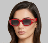 Guess 
Brown Gradient Rectangular Ladies Sunglasses
Item No. GO00071 66F 53