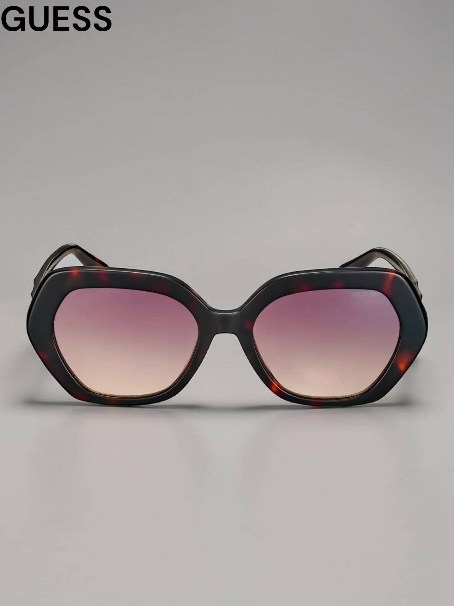Guess 55mm Gradient Round Sunglasses