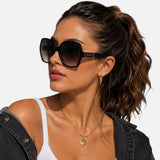 Guess Smoke Gradient Square Ladies Sunglasses,GF00017