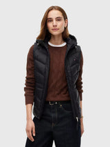 TOMMY HILFIGER Lightweight Quilted Hooded Vest,XW09417-DW5