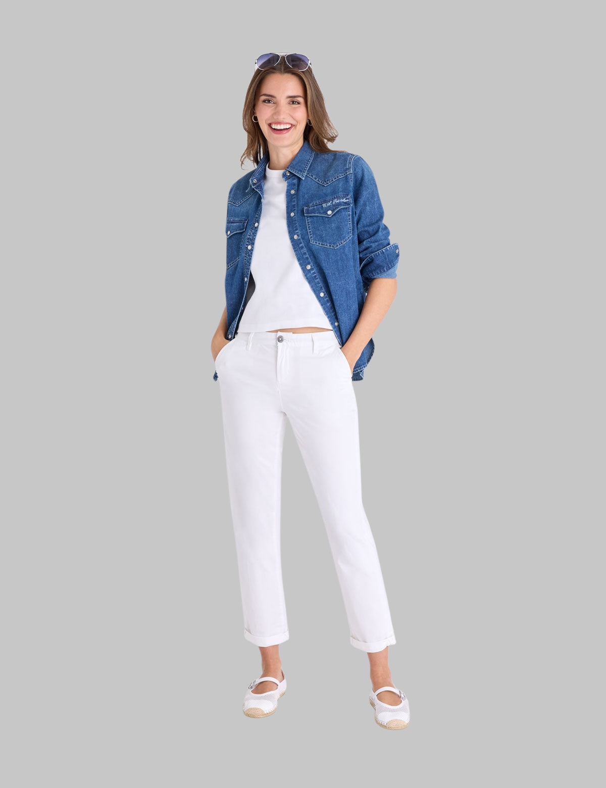 LONG SLEEVE DENIM WESTERN SHIRT