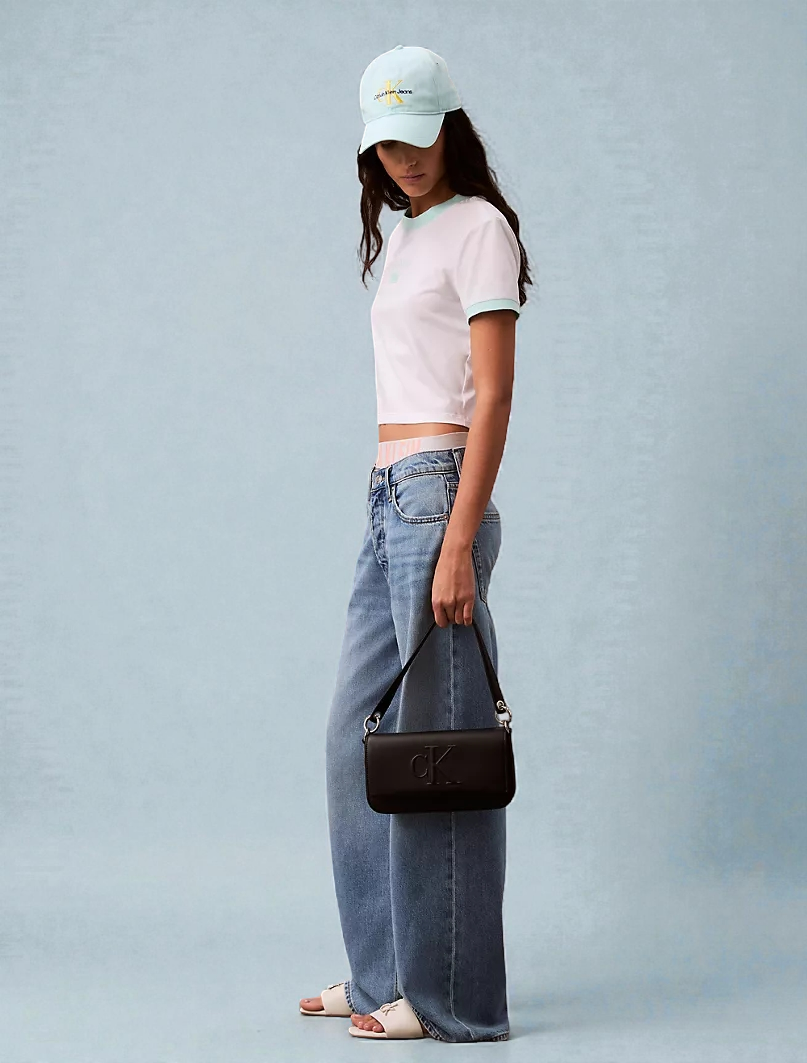 C.K Sculpted Impression Shoulder Bag 4K3148G