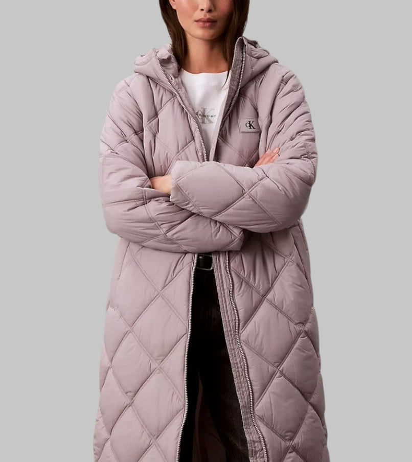 Long Hooded Puffer Jacket