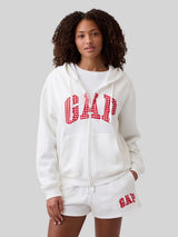 Gap Relaxed Gap Logo Zip Hoodie,627454