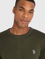 US.POLO.ASSN SOFT COTTON JERSEY CREW NECK SWEATER,USUF6S5243-0000A
