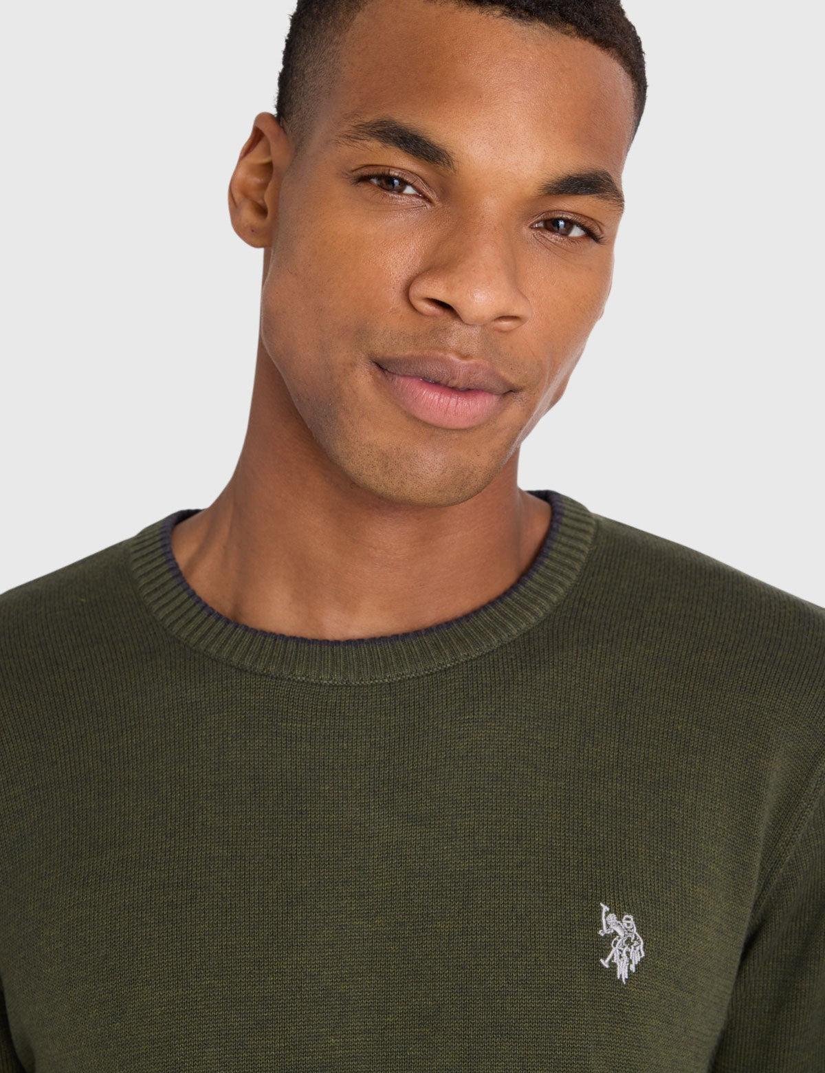 US.POLO.ASSN SOFT COTTON JERSEY CREW NECK SWEATER,USUF6S5243-0000A