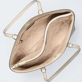 M.K Rhea Medium Metallic Signature Logo Backpack