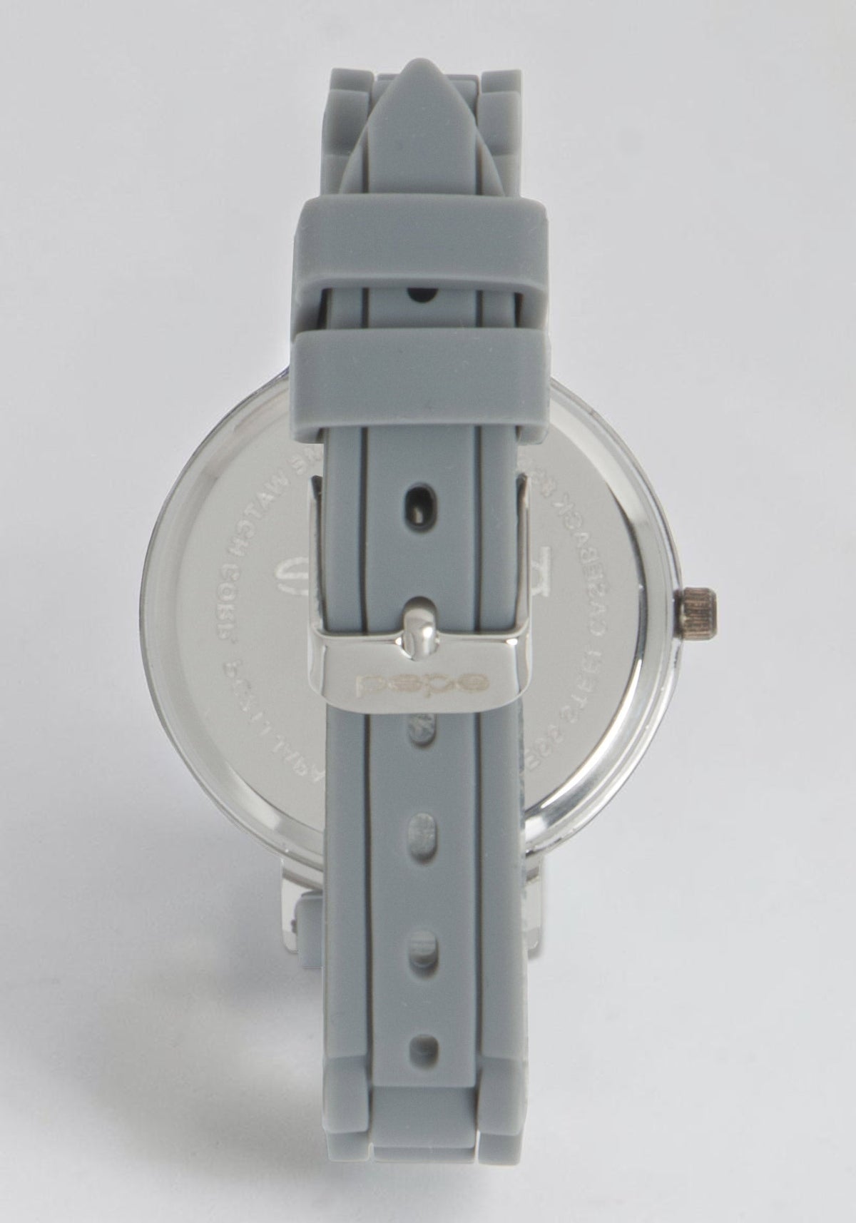Silver Dial Crystal Bezel Watch