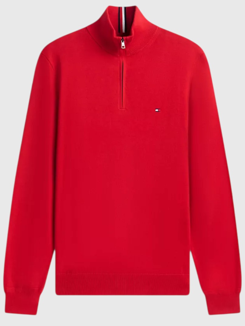 TOMMY HILFIGER Classic Quarter-Zip Sweater,78J9329-BDS