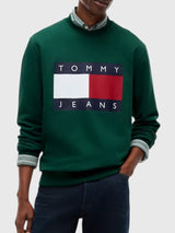 TOMMY HILFIGER Jeans Big Flag Logo Sweatshirt,DM22643-MBM