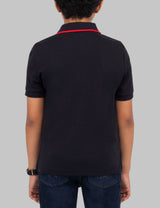 BOYS SOLID INTERLOCK POLO SHIRT