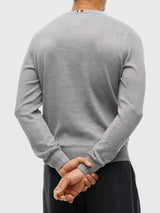 TOMMY HILFIGER Solid Logo V-Neck Sweater,78J8323-BDS
