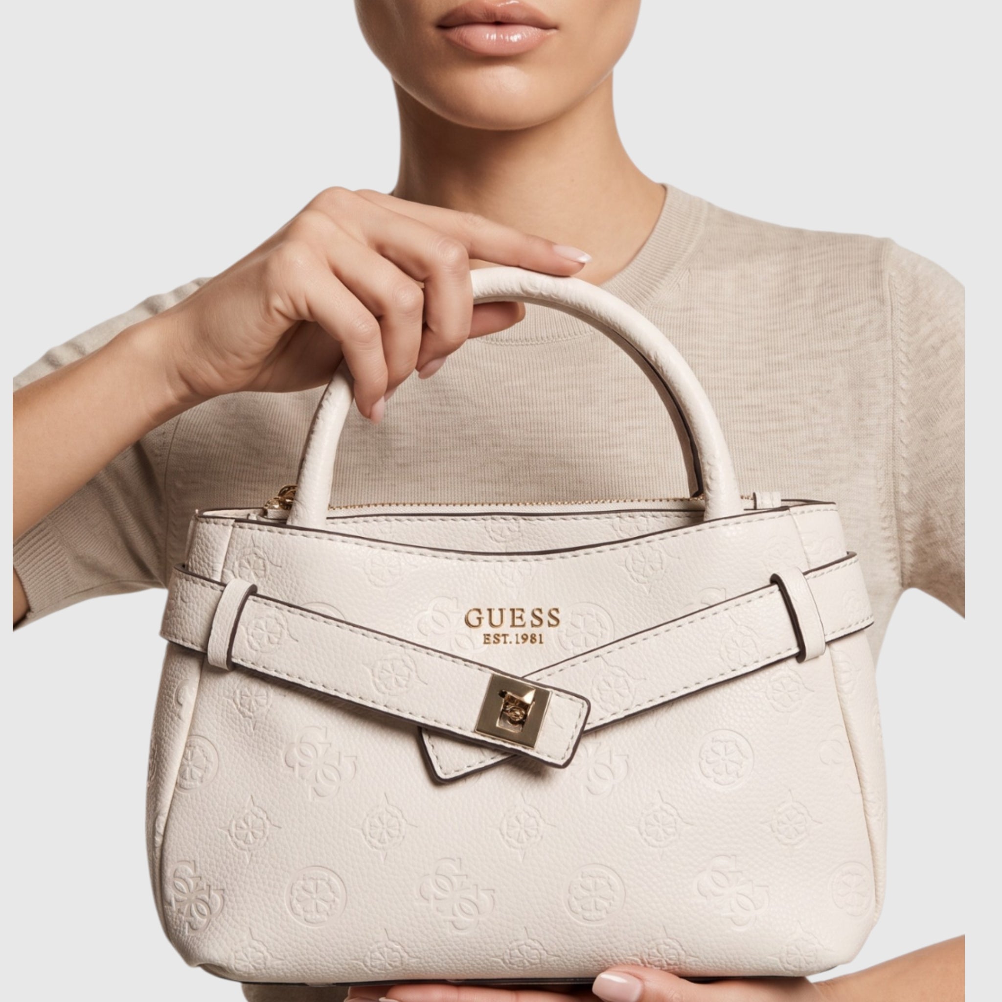 GUESS Ella Logo Satchel Bag