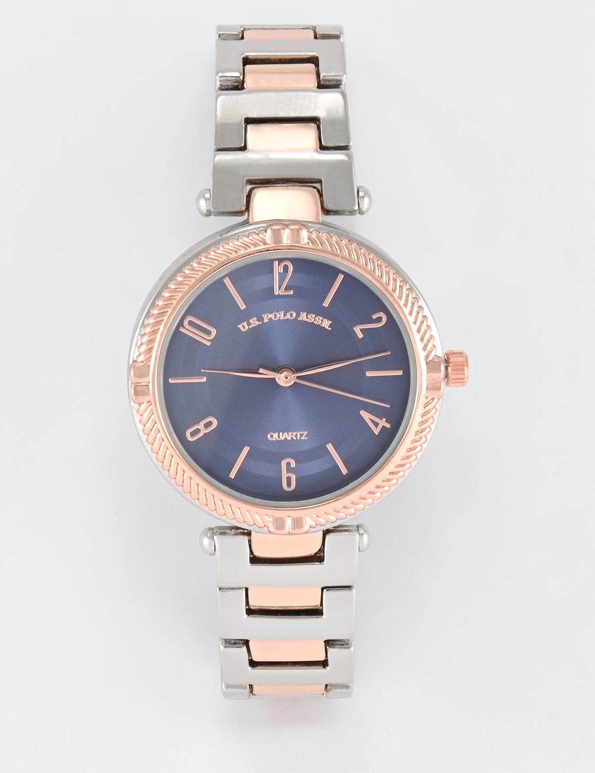 LADIES TWO TONE SILVER AND GOLD LINK WATCH,USC40723UO-0000A