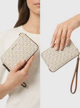 Jet Set Travel Small Signature Logo Wristlet,35F6GTVW1V