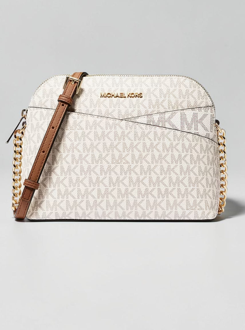 Jet Set Travel Medium Logo Dome Crossbody Bag,35F1STVC6B