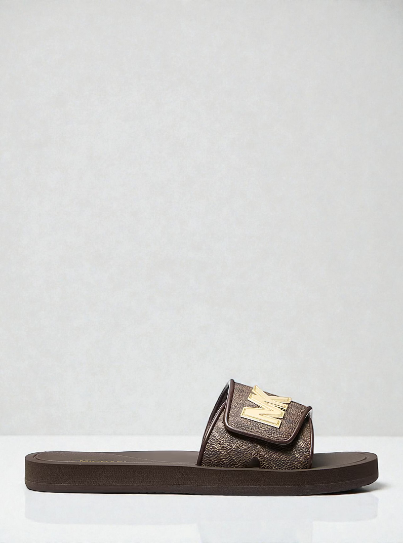 M.k Palmer Signature Logo Slide Sandal