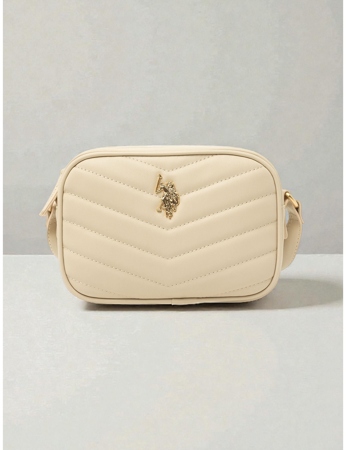 QUILTED V CROSSBODY BAG 27A361-AA00A