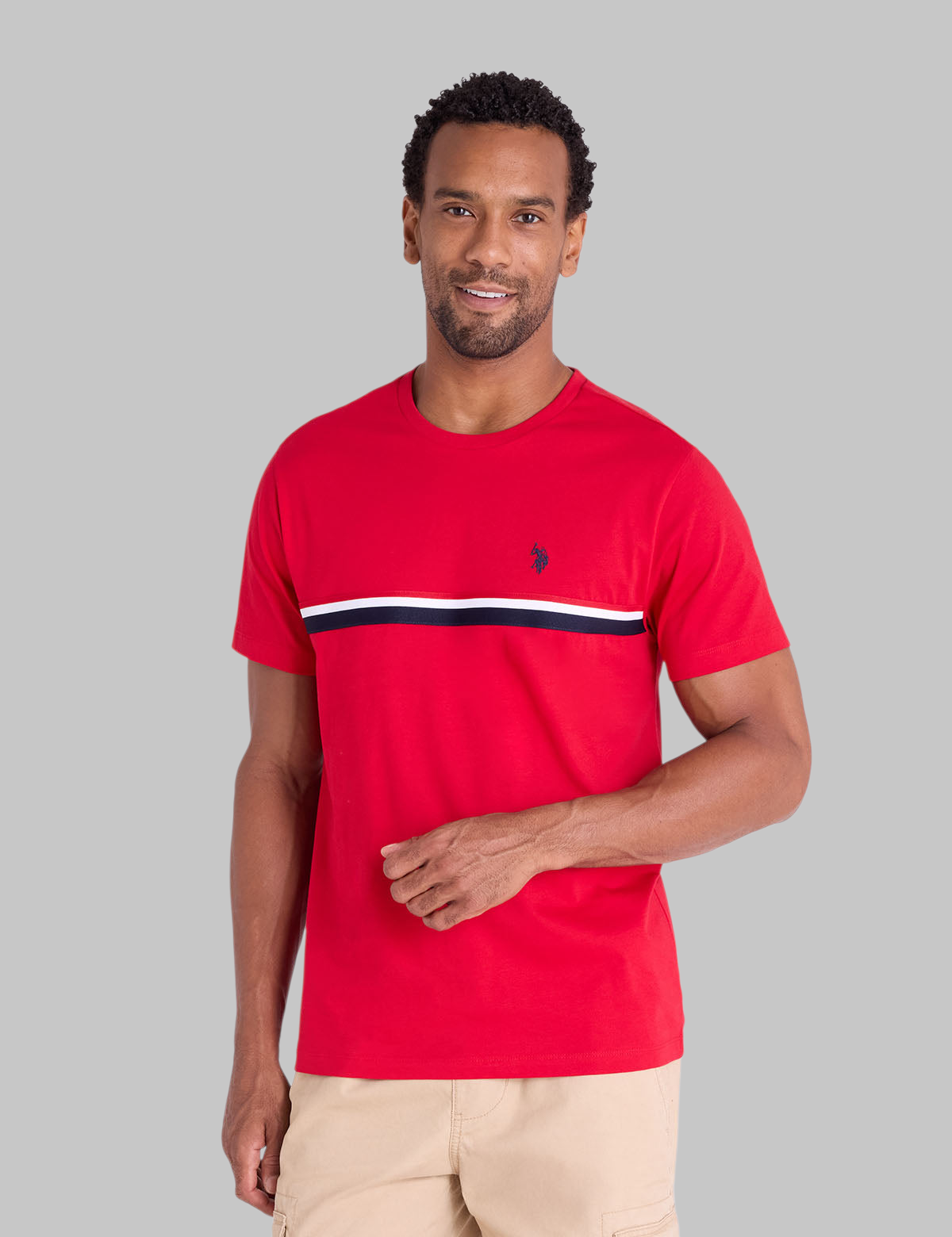 SIGNATURE TRICOT PIECED JERSEY T-SHIRT