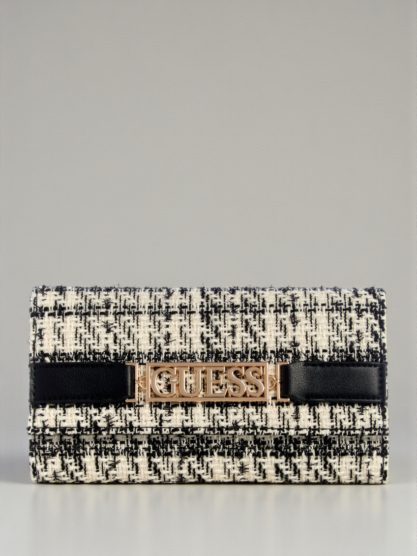 Immediate Guess Hauser Tweed Slim Clutch