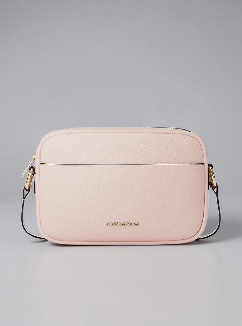 Jet Set Large Pebbled Leather Camera Crossbody Bag,35R6GTVC7L