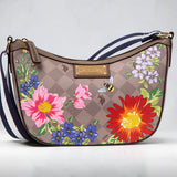 FLORAL DIAMOND CROSSBODY BAG,27A183-AA00A