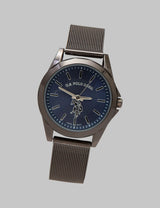 HIS AND HERS BLACK MESH WATCH SET,USC2536-0000A