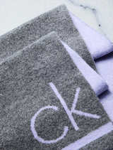 Flocked Monogram Logo Beanie and Scarf Set