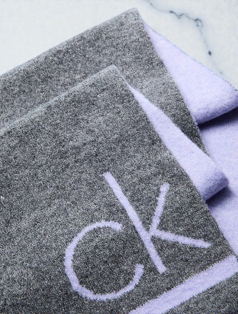 Flocked Monogram Logo Beanie and Scarf Set