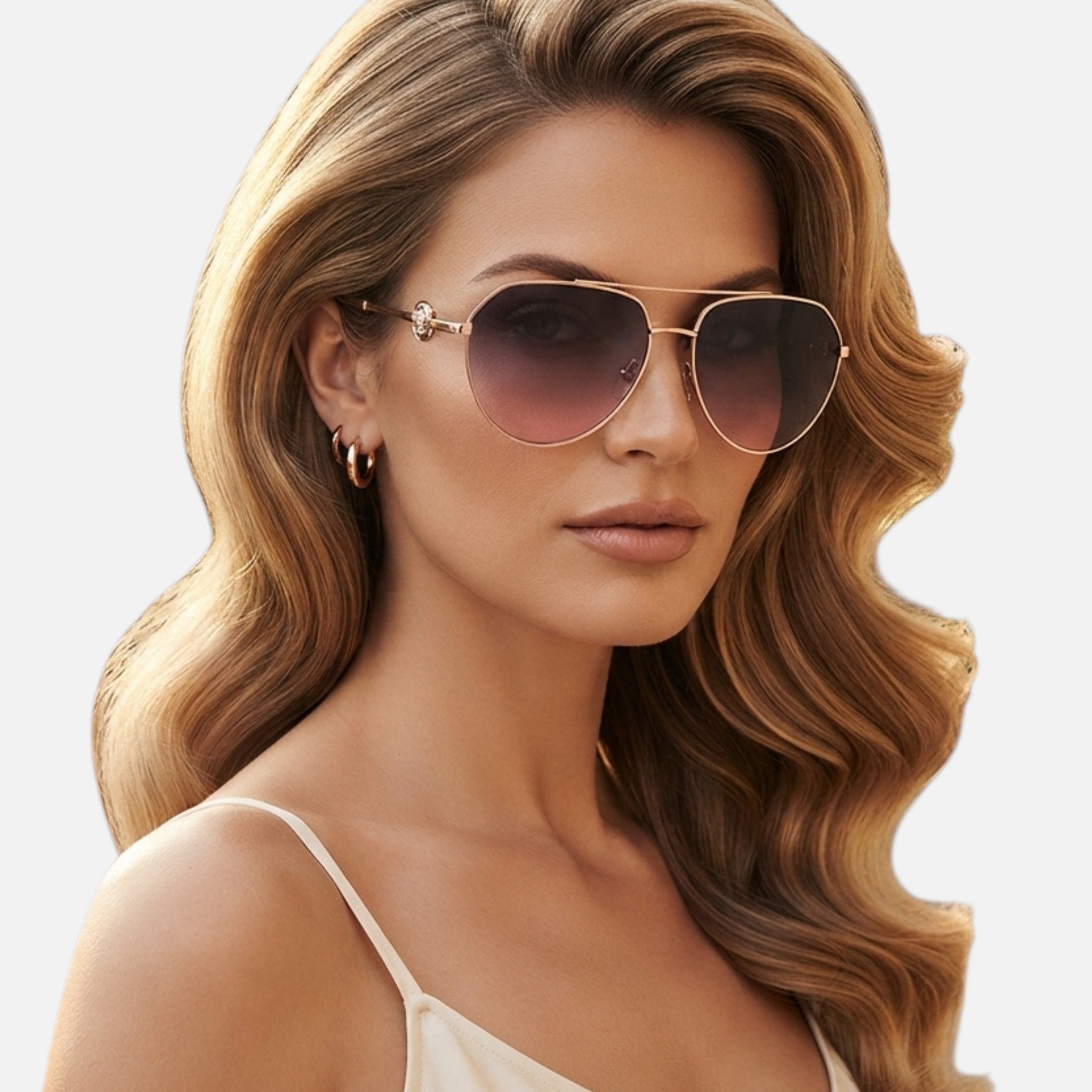 GUESS Burgundy Pilot Ladies Sunglasses GF6140 28T 62