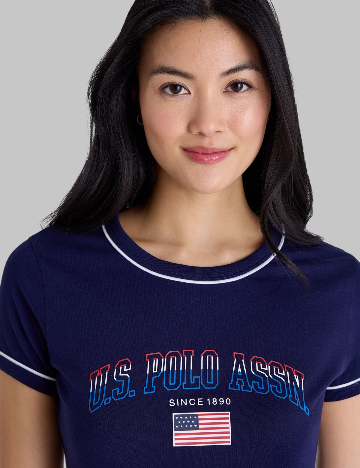 SIGNATURE STRIPE PIPING GRAPHIC T-SHIRT,21T0088-1D00A