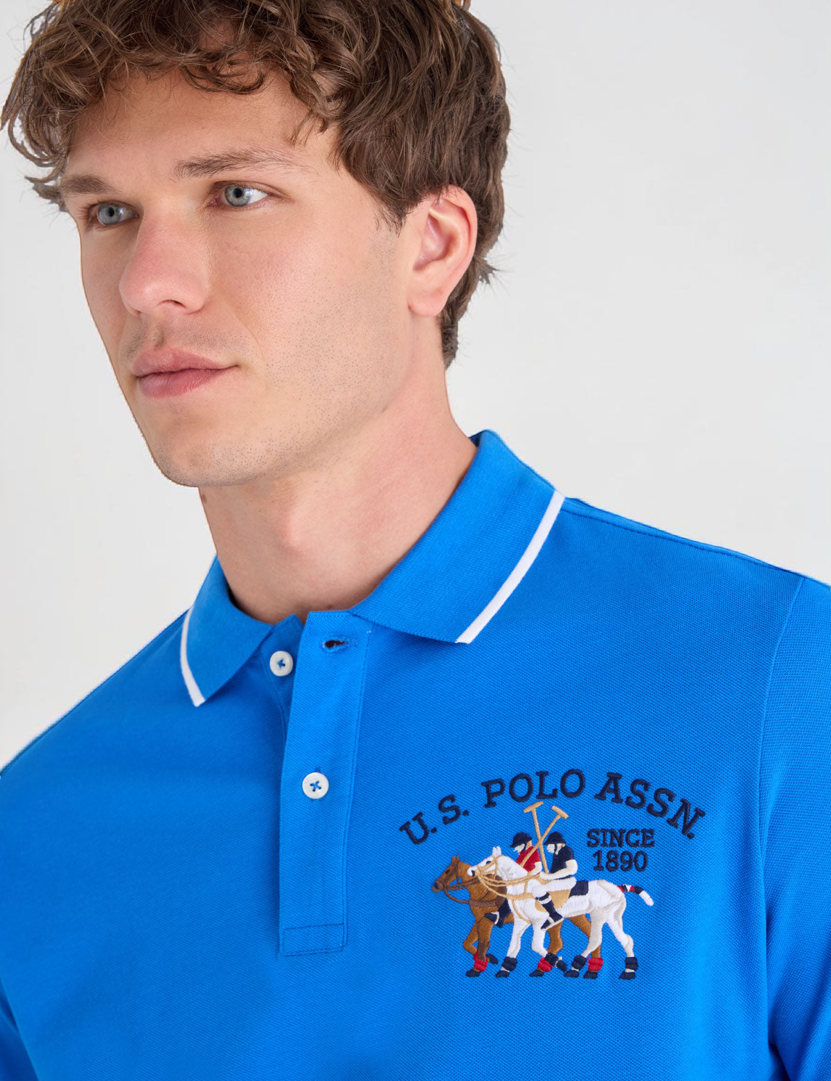 Immediate PIQUE POLO SHIRT WITH LOGO EMBLEM Serial 11D491-3O00A