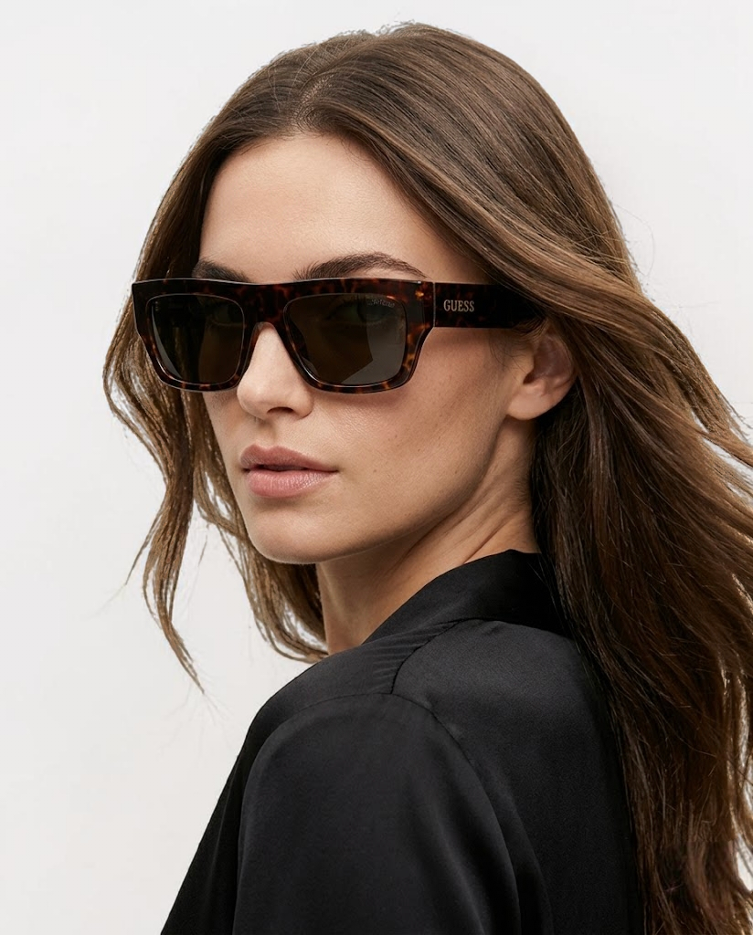 Guess 55mm Square Sunglasses