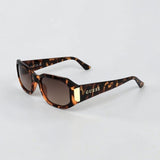 Guess Brown Gradient Geometric Ladies Sunglasses,GF00056