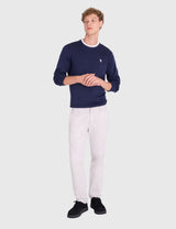 US.POLO.ASSN SOFT COTTON JERSEY CREW NECK SWEATER,USUF6S5243-0000A