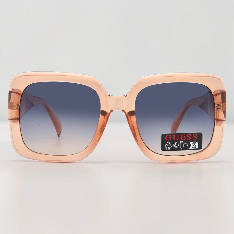 Guess Blue Gradient Square Ladies Sunglasses,GO00046